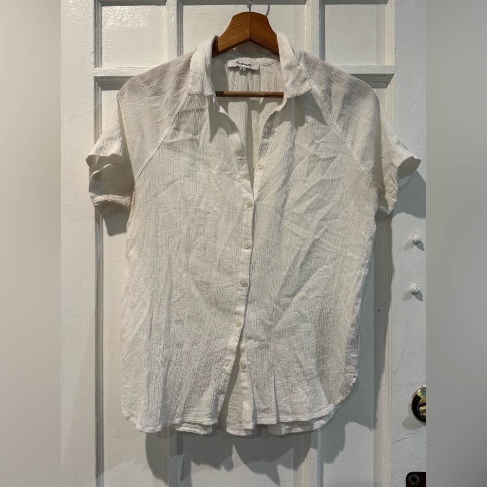 Madewell Cream Button-Down Shirt